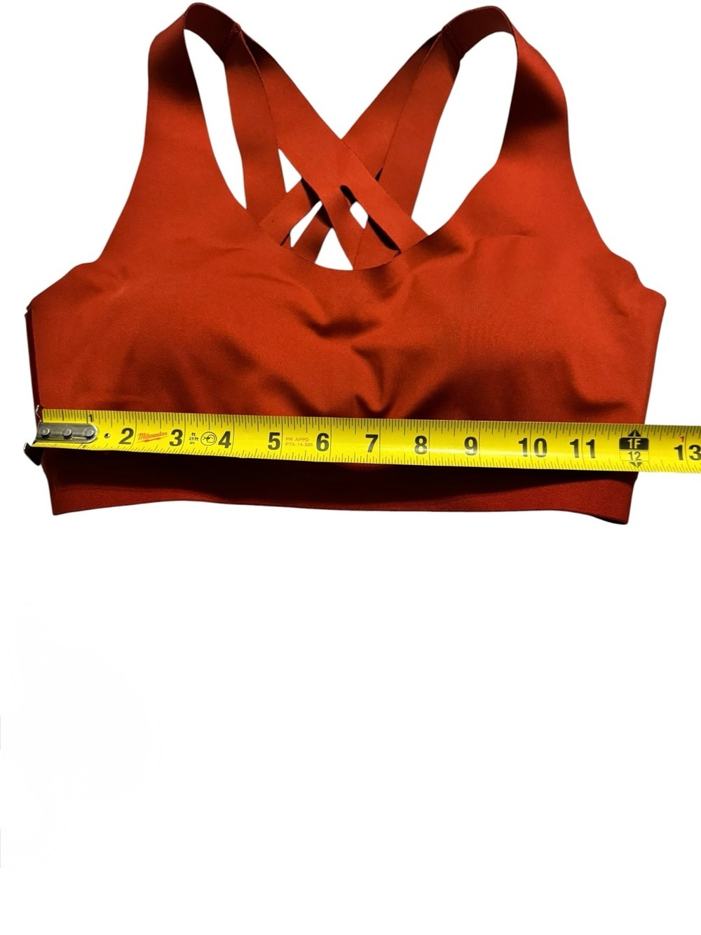 all in motion Rust Orange Crisscross Sports Bra - Picture 2 of 6